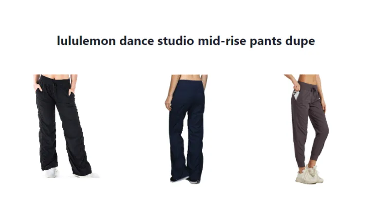 lululemon dance studio mid-rise pants dupe